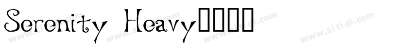Serenity Heavy字体转换
